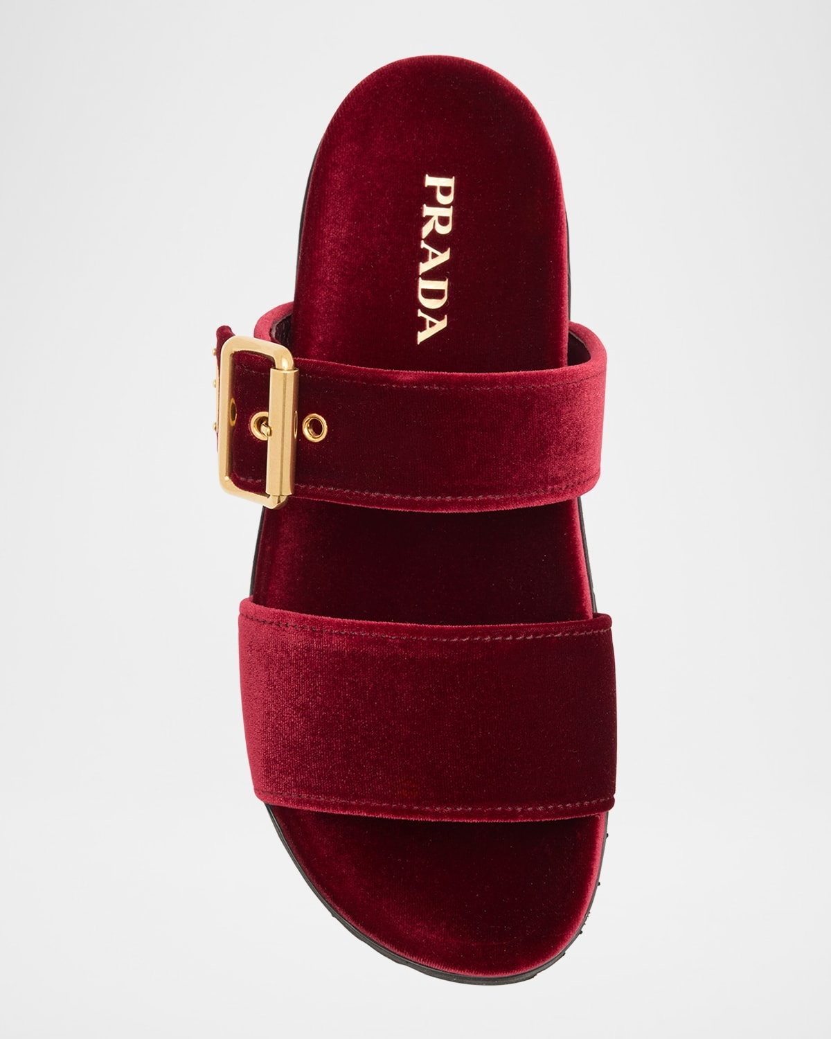 Velvet Dual-Band Flat Sandals - 5