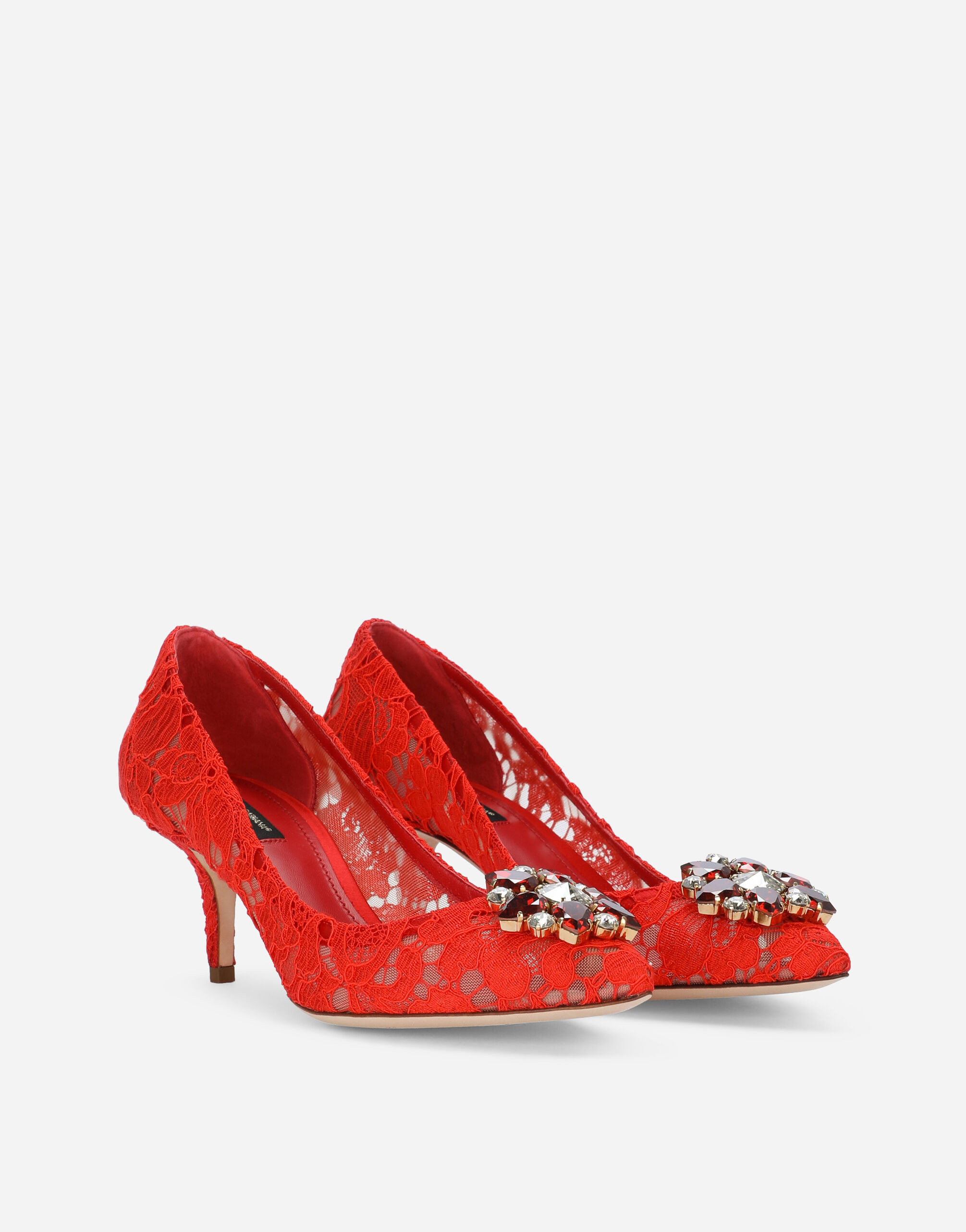 Pump in Taormina lace with crystals - 2