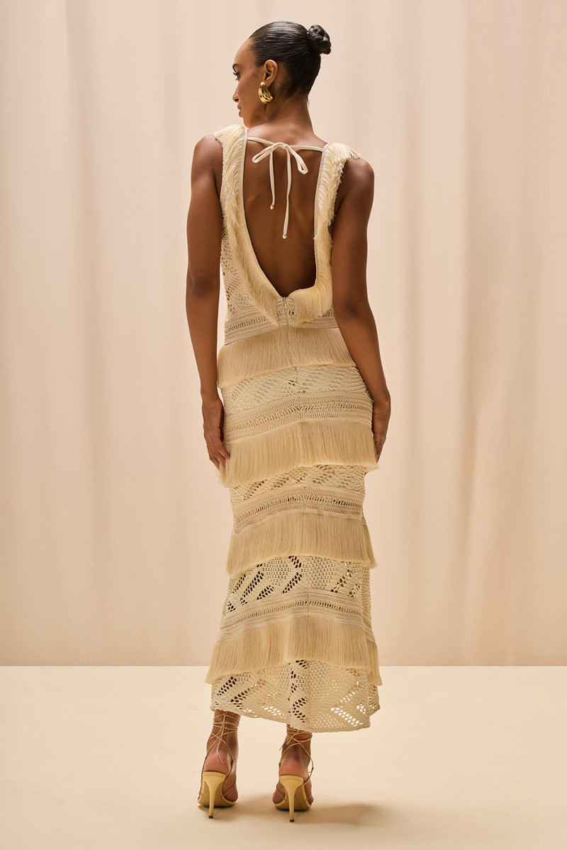 PatBO LYRA MESH MAXI DRESS outlook