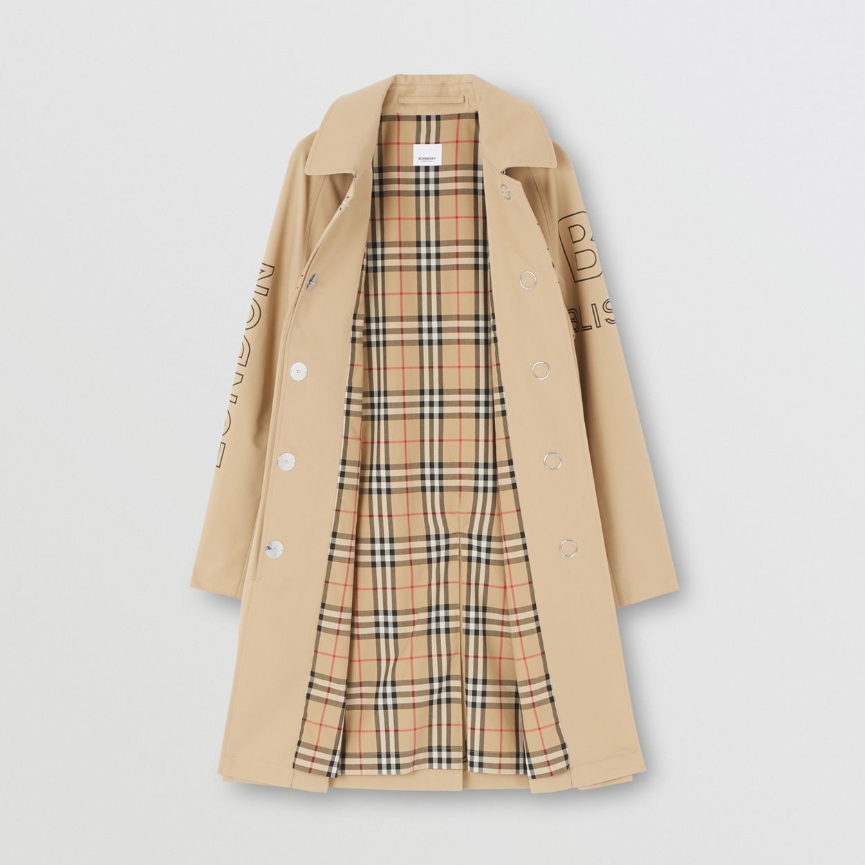 Horseferry Print Cotton Gabardine Car Coat - 7