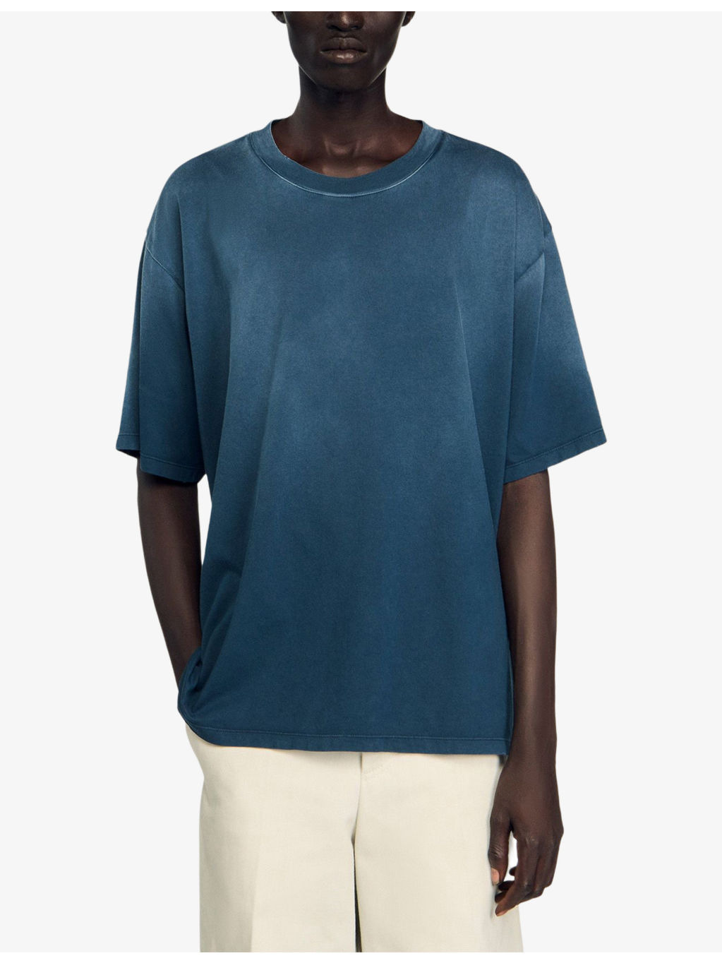 Crewneck Relaxed-Fit Short-Sleeve Cotton T-Shirt - 3