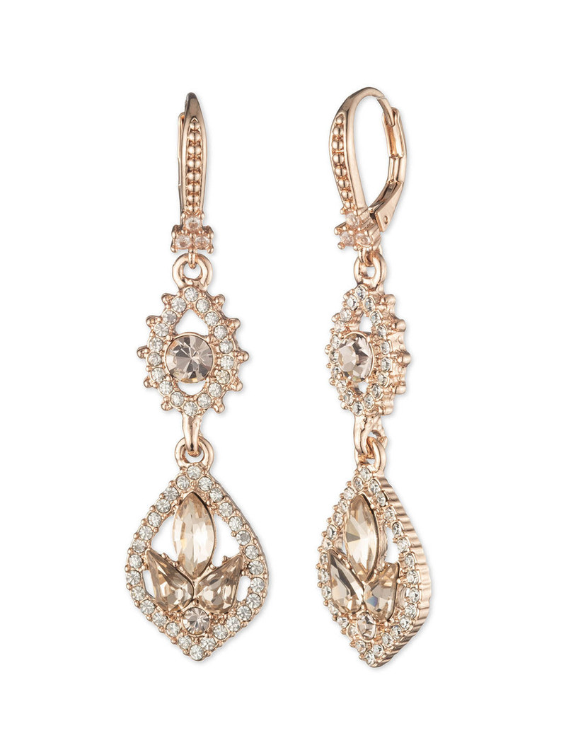 POISED ROSE MIDI DROP EARRING 1
