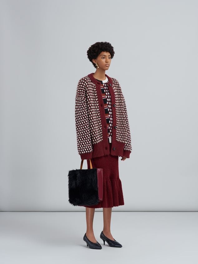 3D-STITCH SKIRT IN SHETLAND WOOL - 2