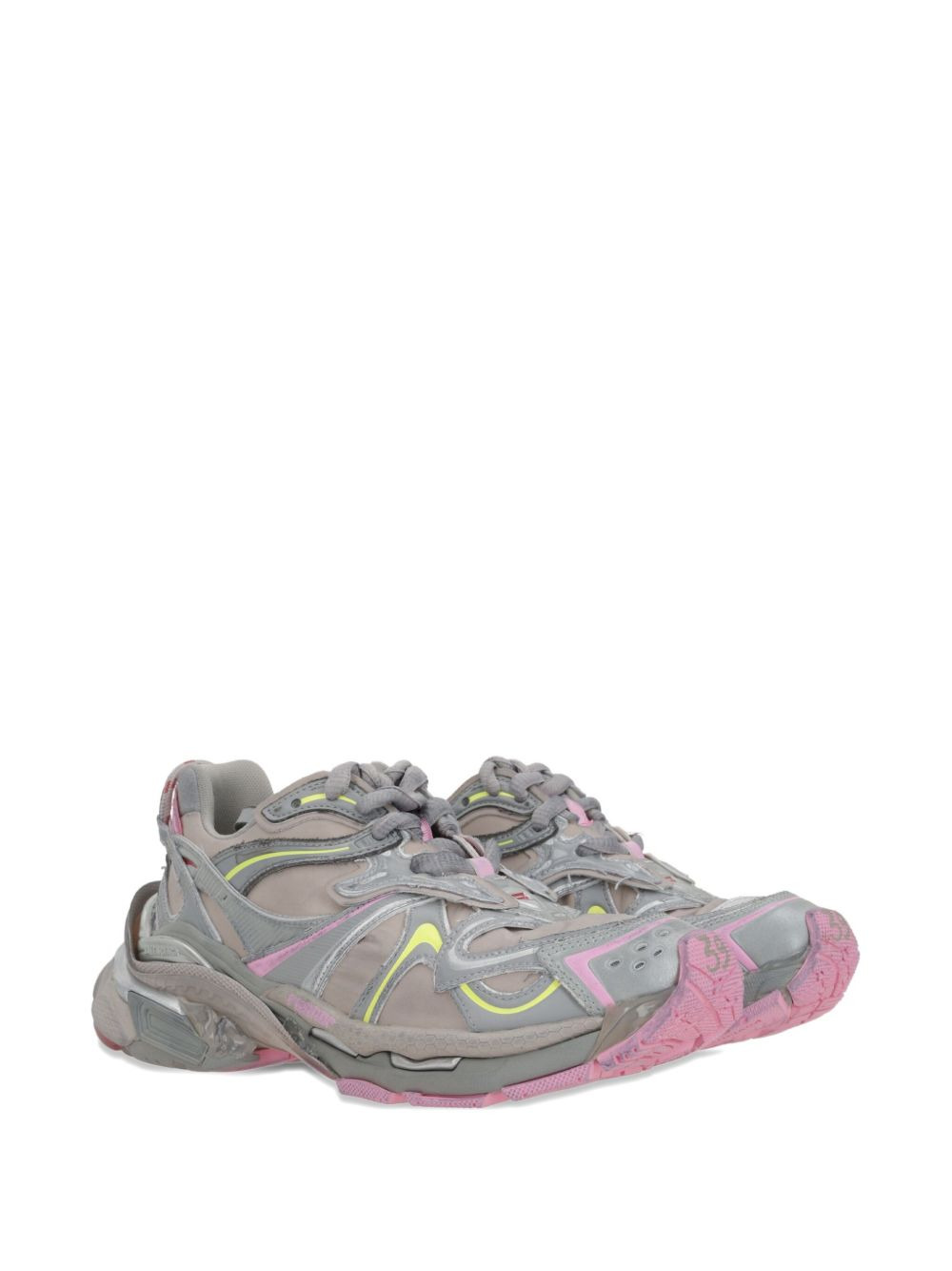 Runner 2.0 lace-up panelled sneakers - 2