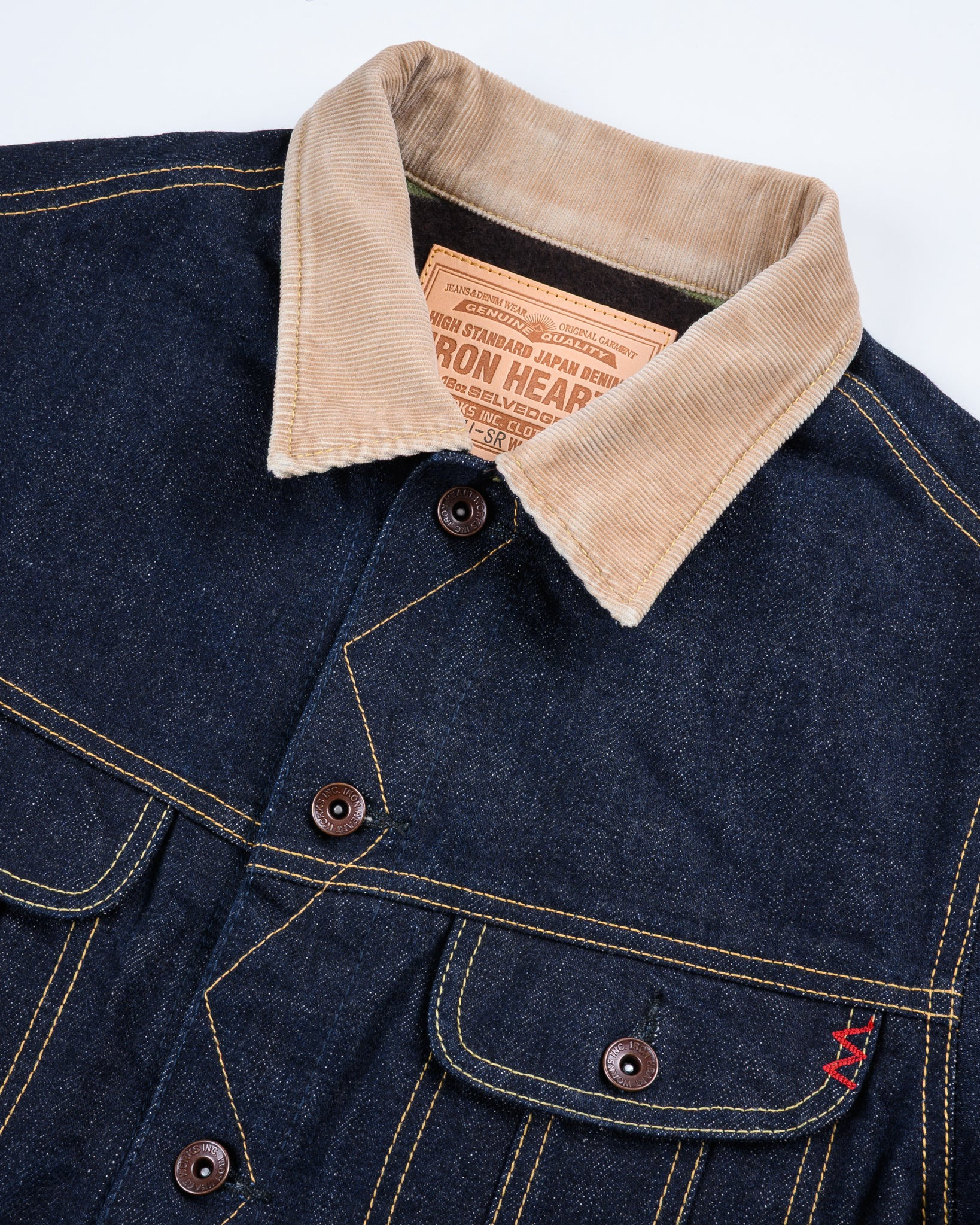 IH-101J-SR 18oz Selvedge Denim Storm Rider Jacket - Indigo - 6