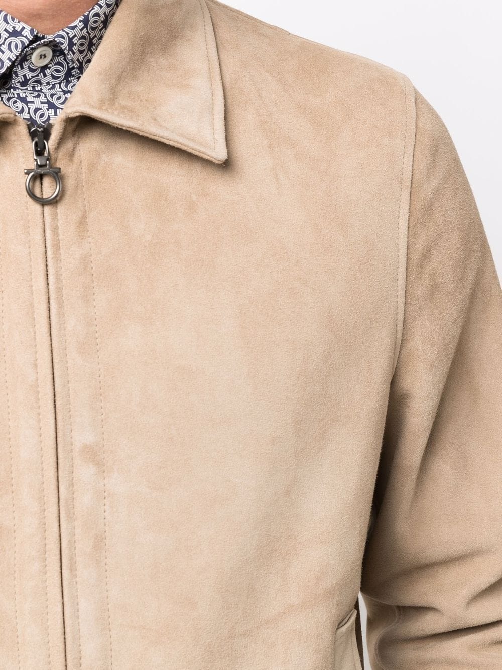 Four Seasons suede bomber jacket - 5