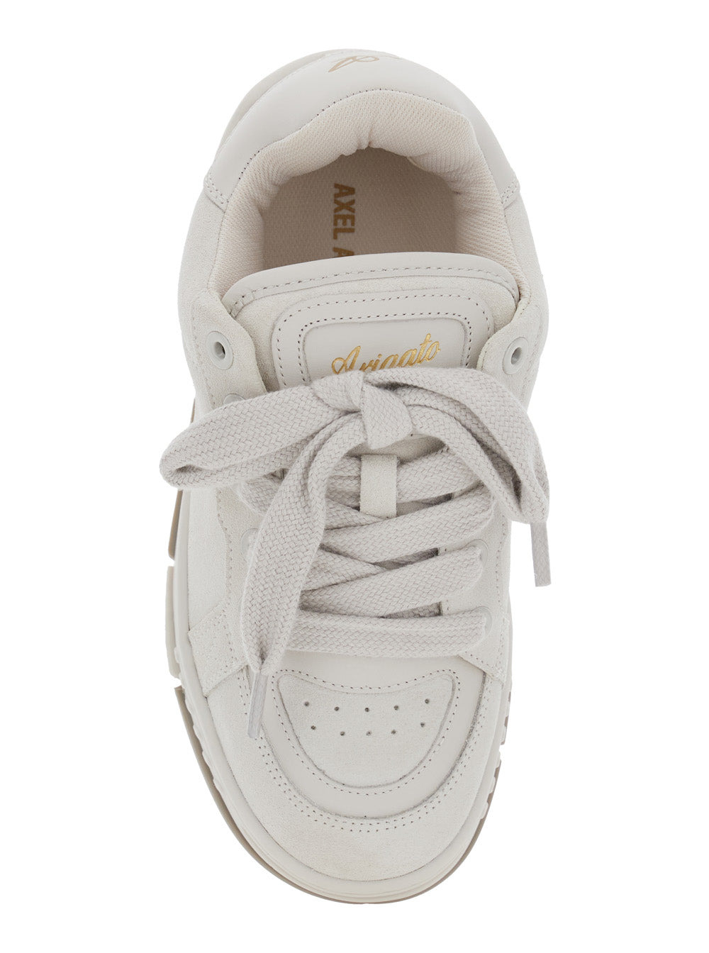 Axel Arigato Women 'Area Haze' White Low Top Sneakers With Laminated Leather In Leather Blend Woman - 4