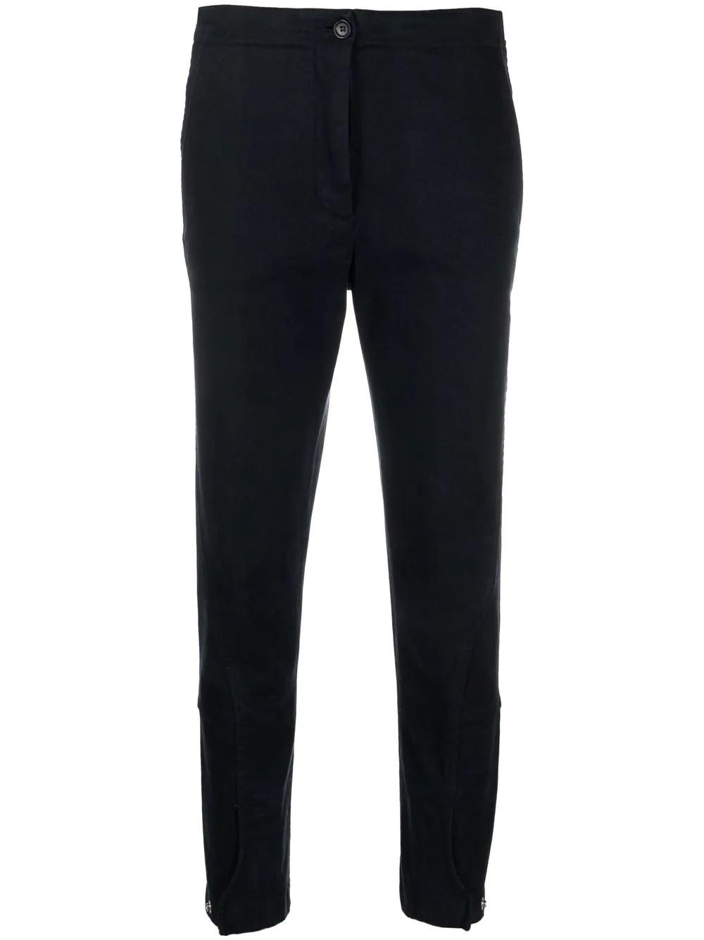 high-waisted slim-fit trousers - 1