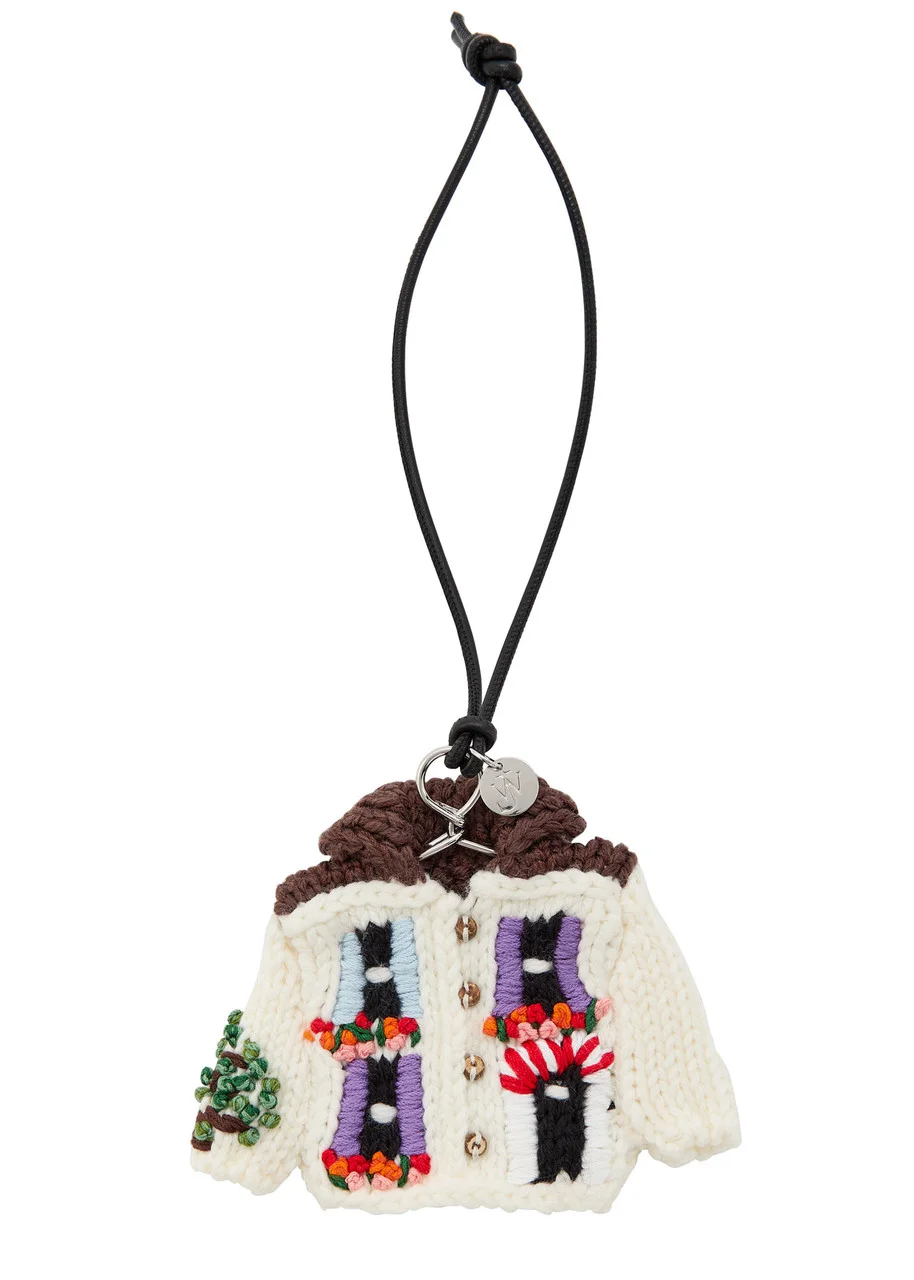 JW Anderson House Cardigan Knitted bag Charm - 1