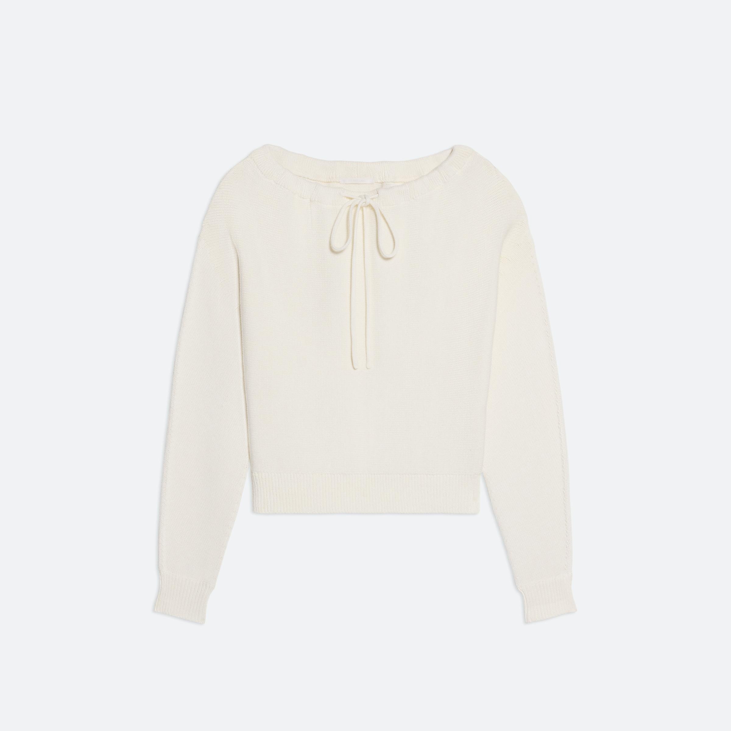 RUCHED DOLMAN SLEEVE SWEATER - 1