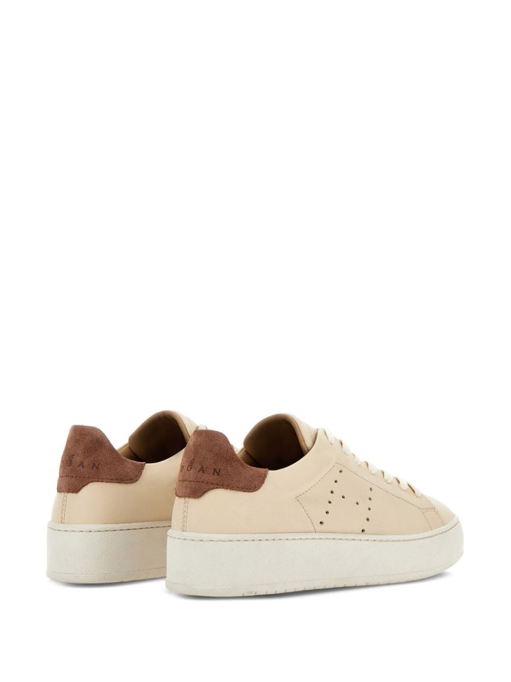 H672 lace-up leather sneakers - 3