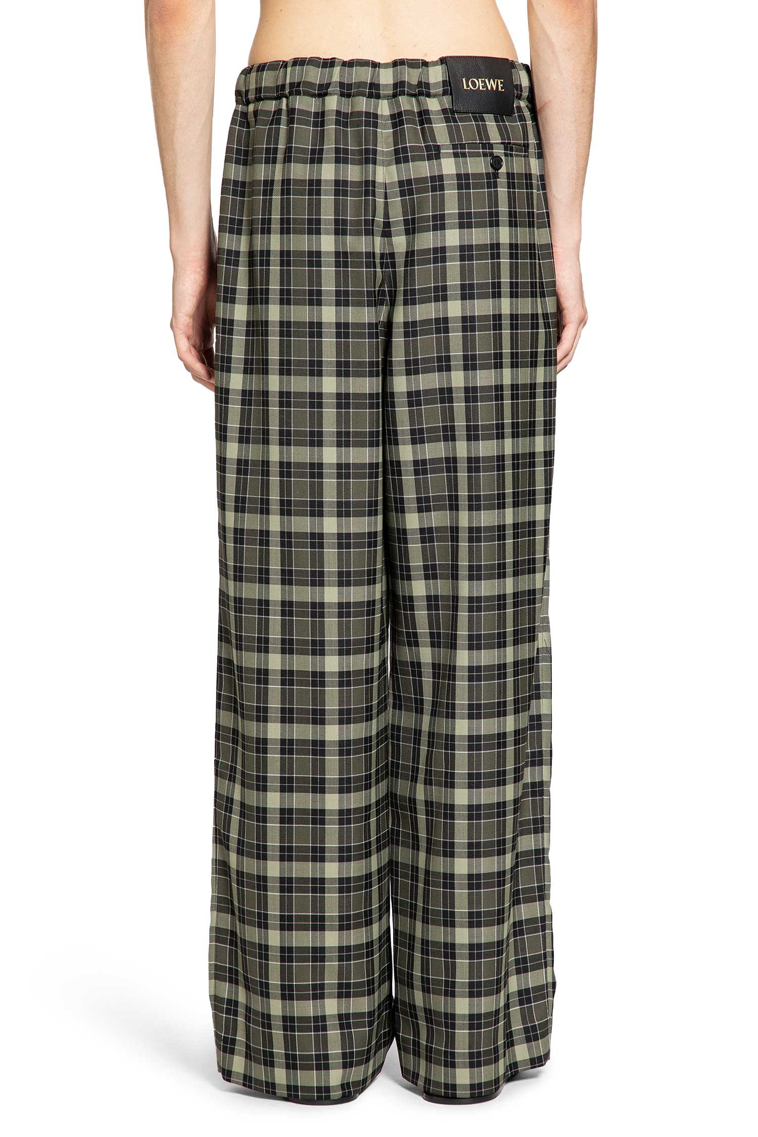 Wool Blend Straight Leg Pants - 3