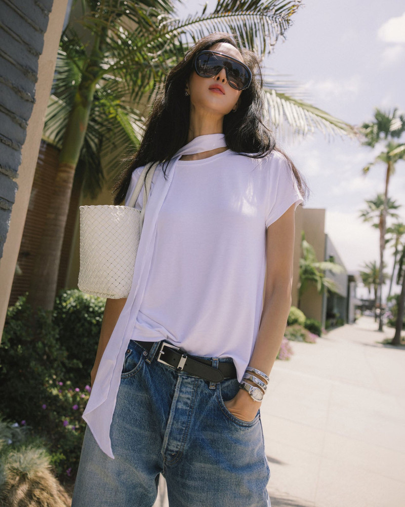 Splendid x @Chrisellelim: The Chriselle Tee & Scarf Set 1