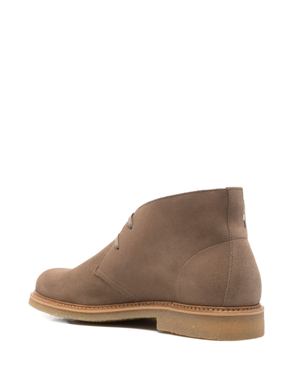 suede lace-up boots - 3