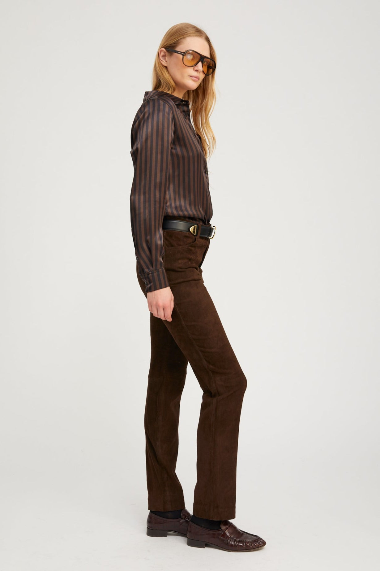 AMERICANO SUEDE 5 POCKET SLIM STRAIGHT - 3