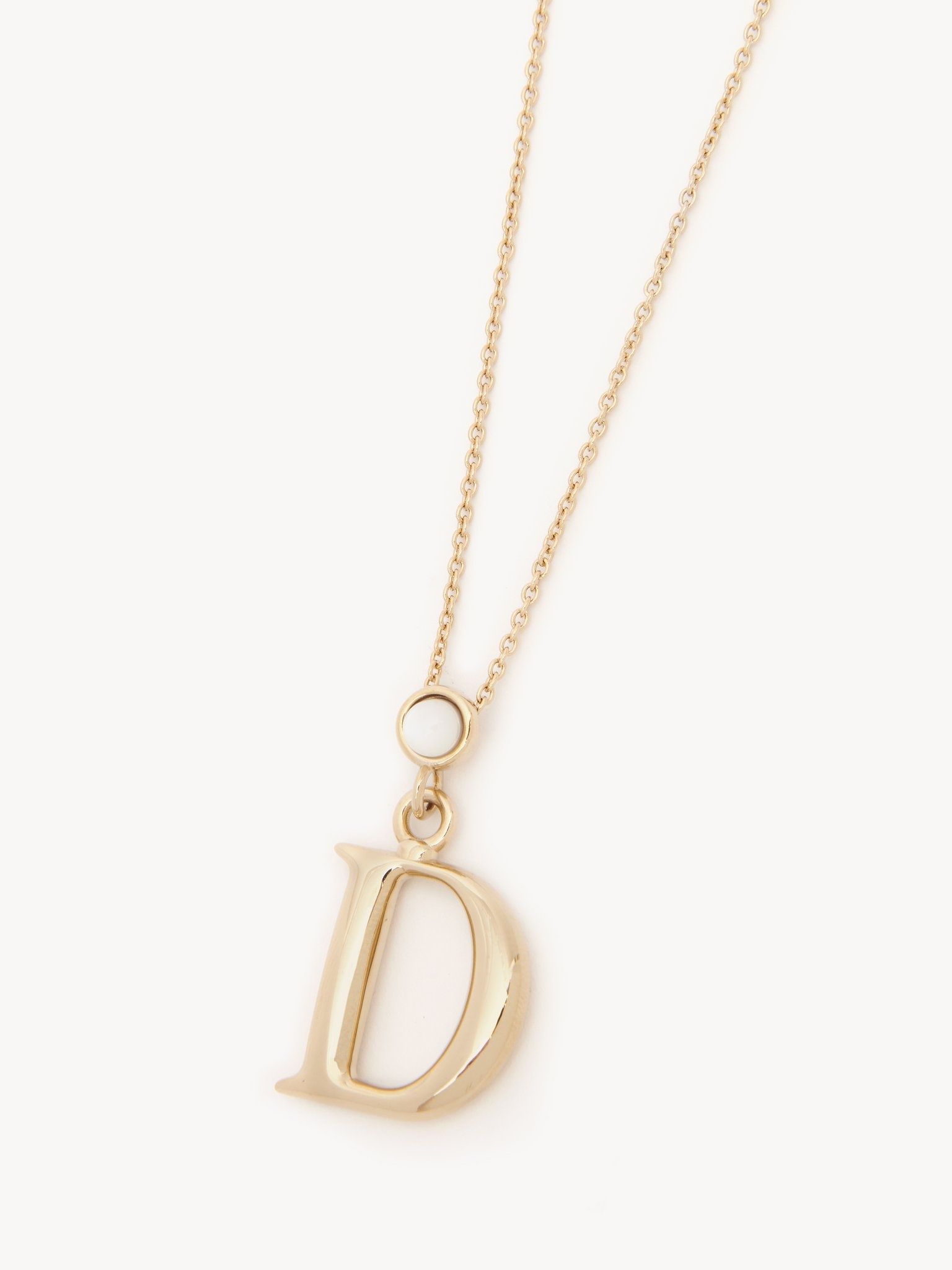 ALPHABET NECKLACE WITH PENDANT D - 2