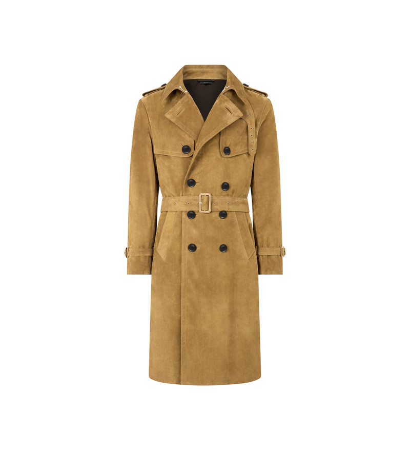 BUTTERY SUEDE TRENCH - 1