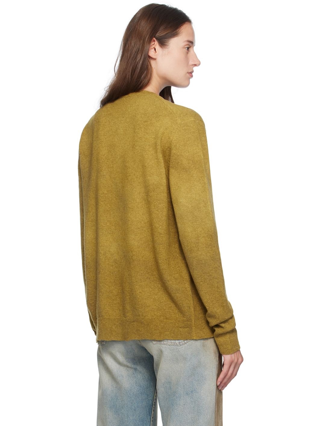 Green Crewneck Cardigan - 3