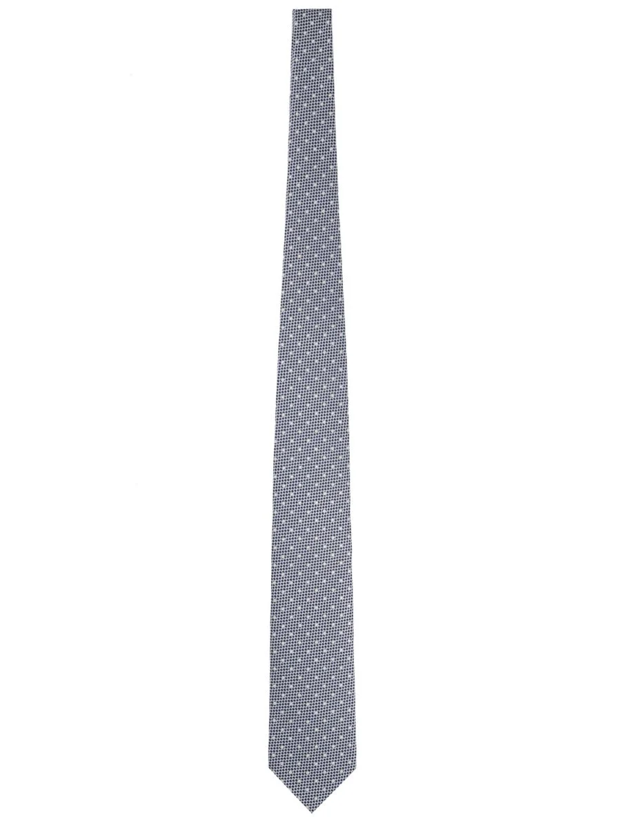 Tom Ford Men Printed Silk Tie - 1