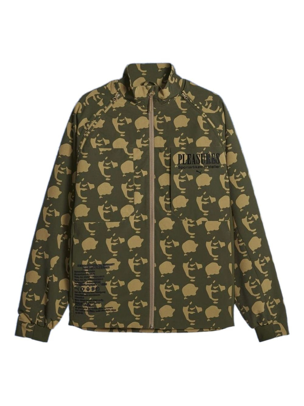 x Pleasures face-print zip jacket - 2