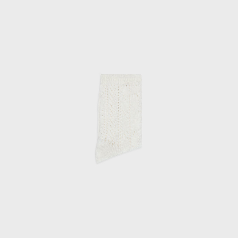 CELINE socks in cotton pointelle outlook