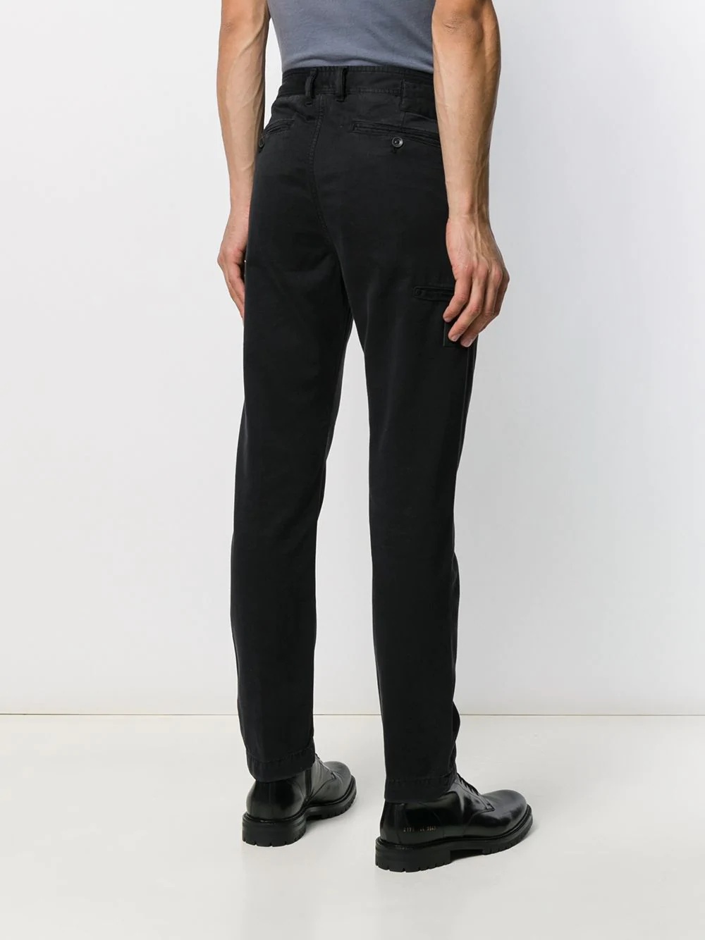 mid-rise cropped chinos - 4