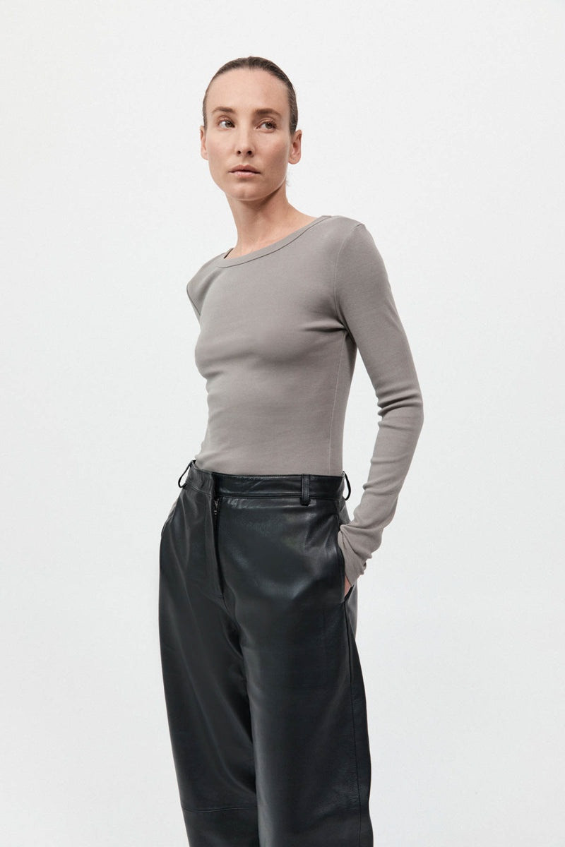 Organic Cotton Long Sleeve Top - Slate 3