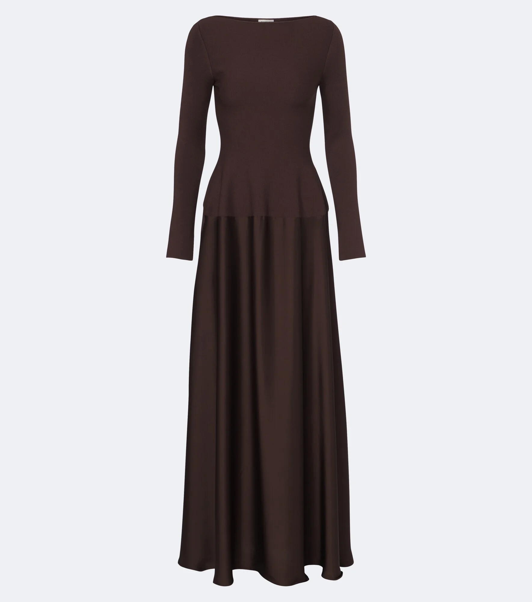 Paola knitted satin gown - 1