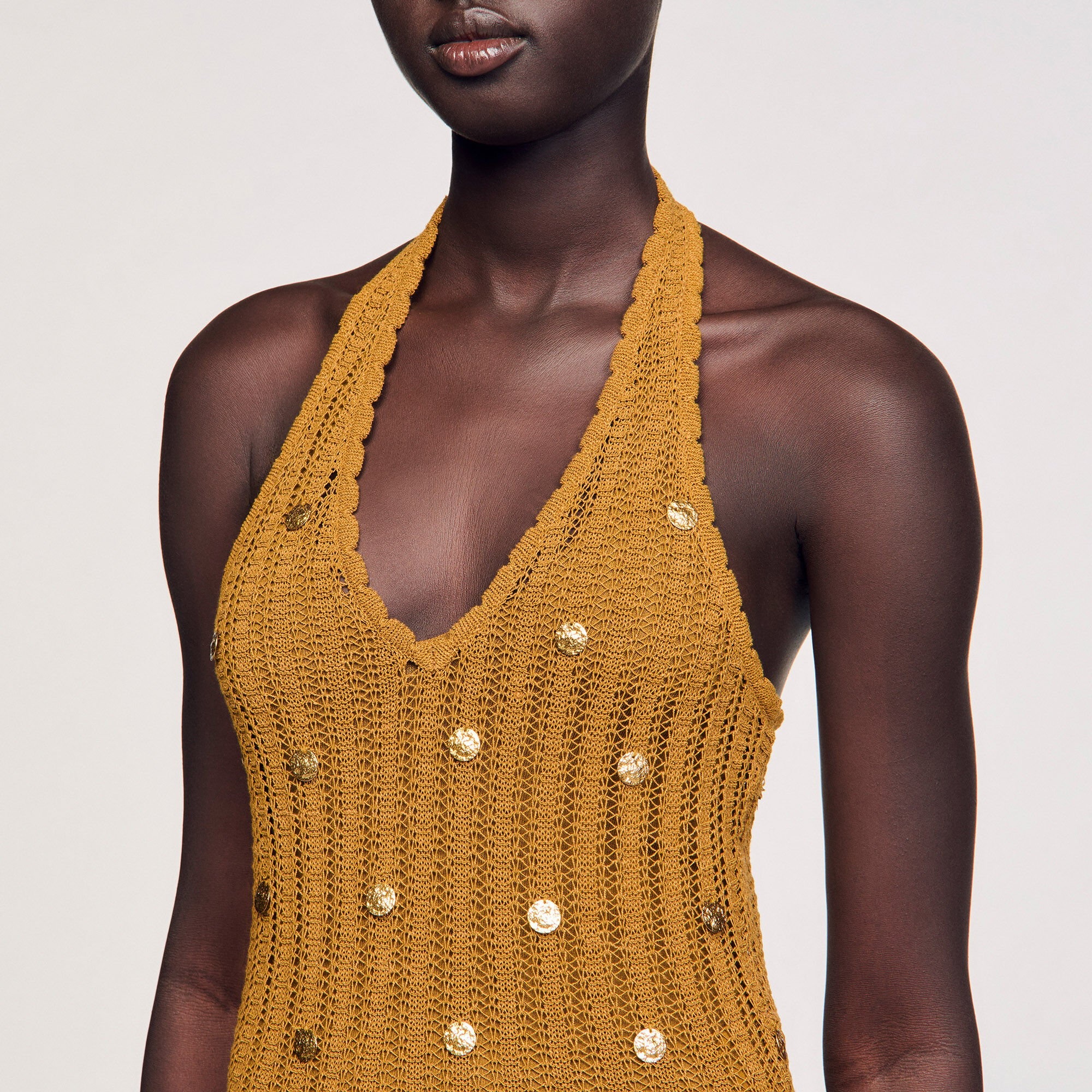 MAXI KNIT DRESS WITH FRINGES - 3