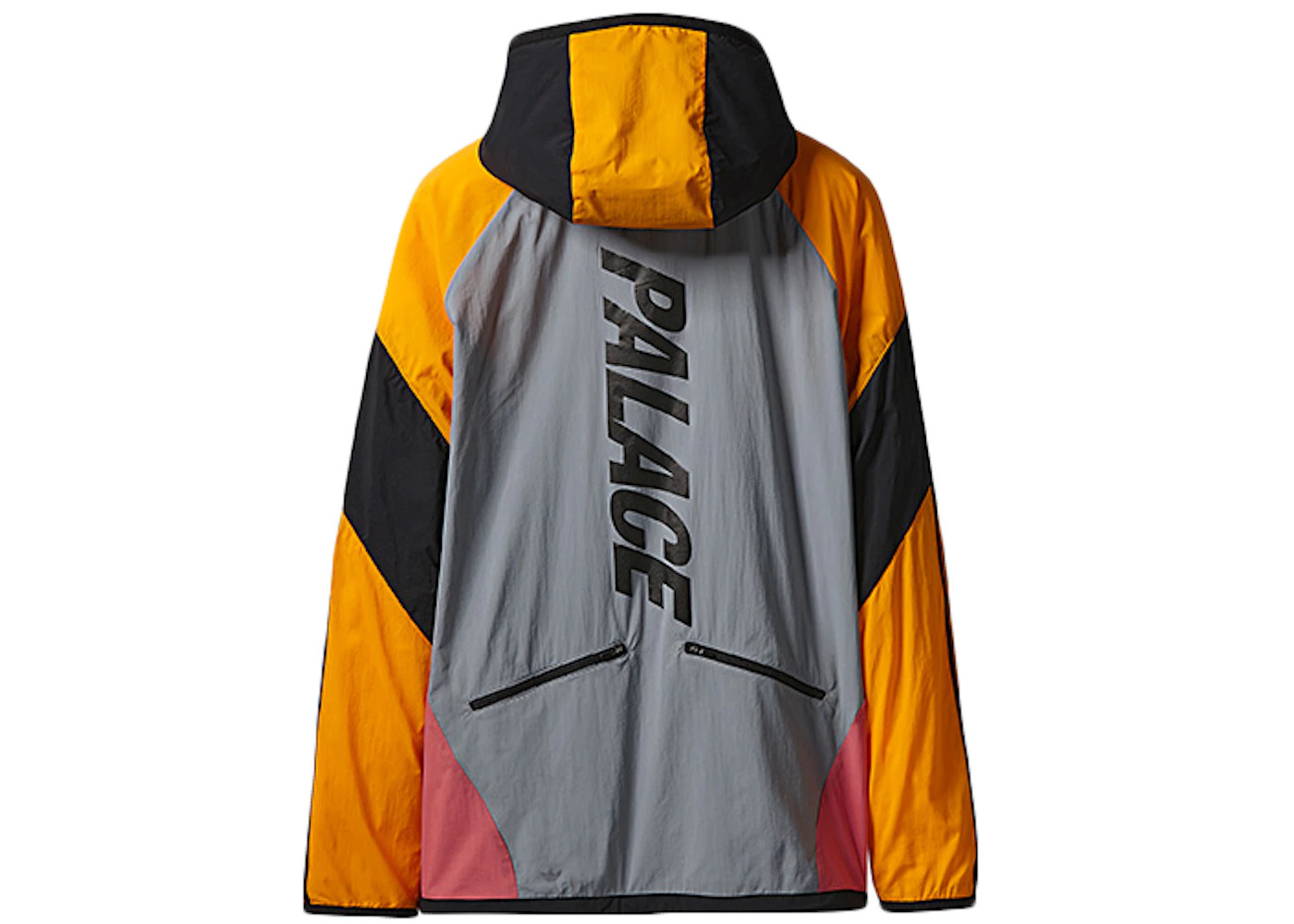 Palace Hooded adidas Jacket Grey/Lucky Orange - 2