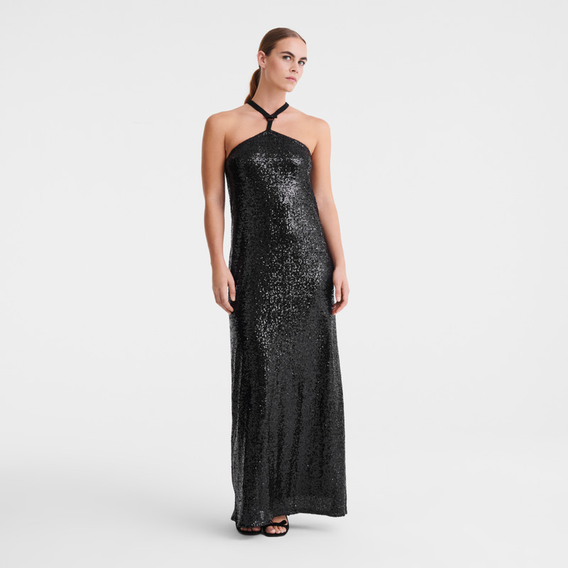 Longchamp Long dress Black - Glitter outlook