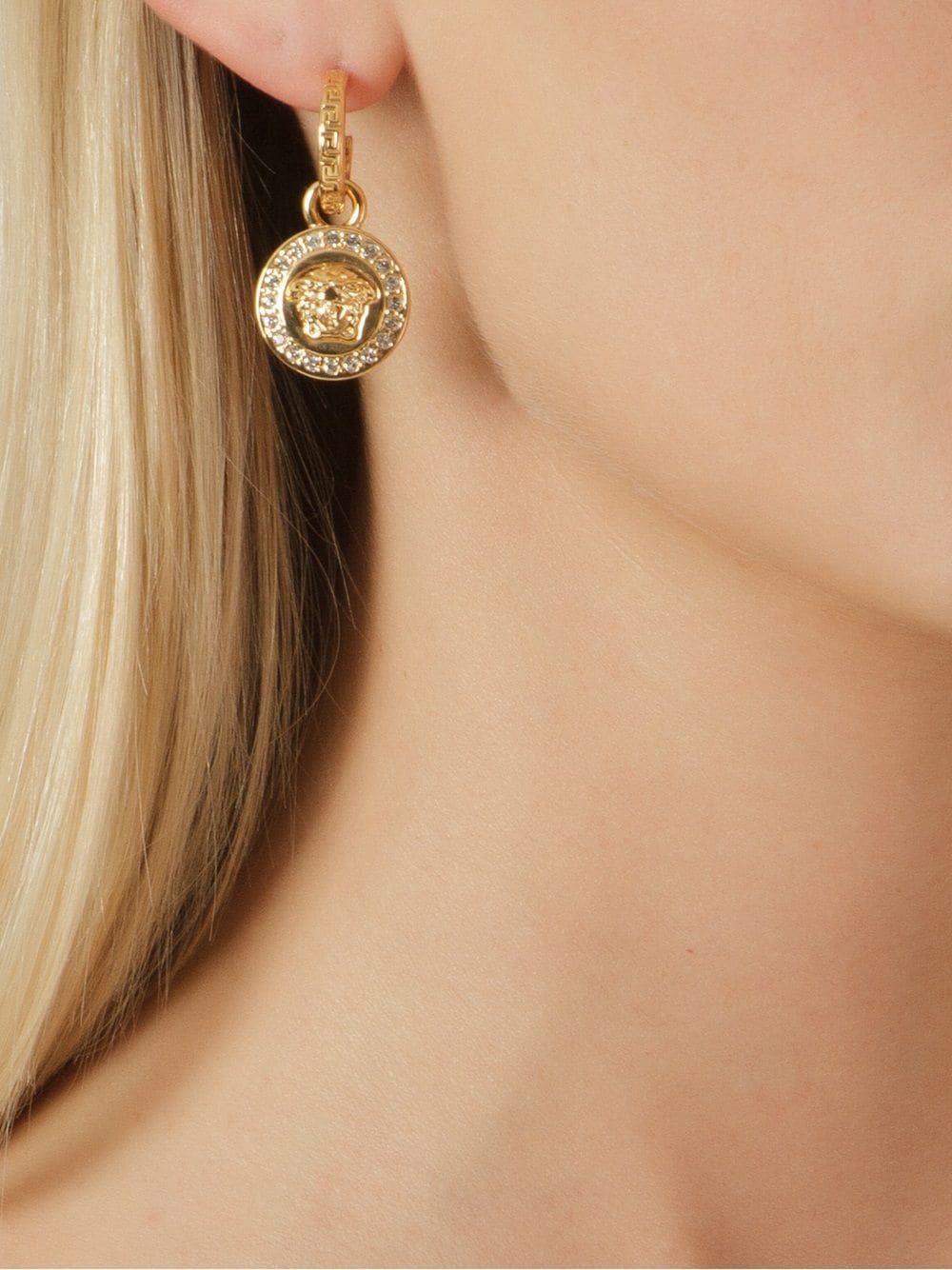 Greca and Medusa drop earrings - 3