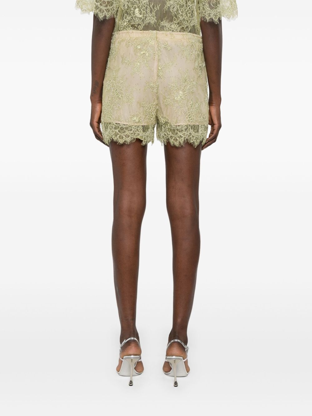 floral-lace shorts - 4