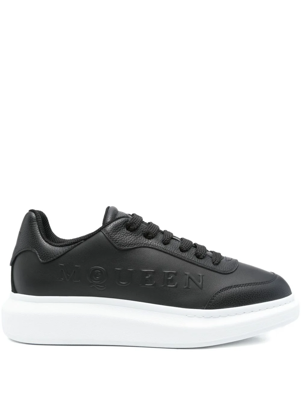 logo-embossed platform sneakers - 1