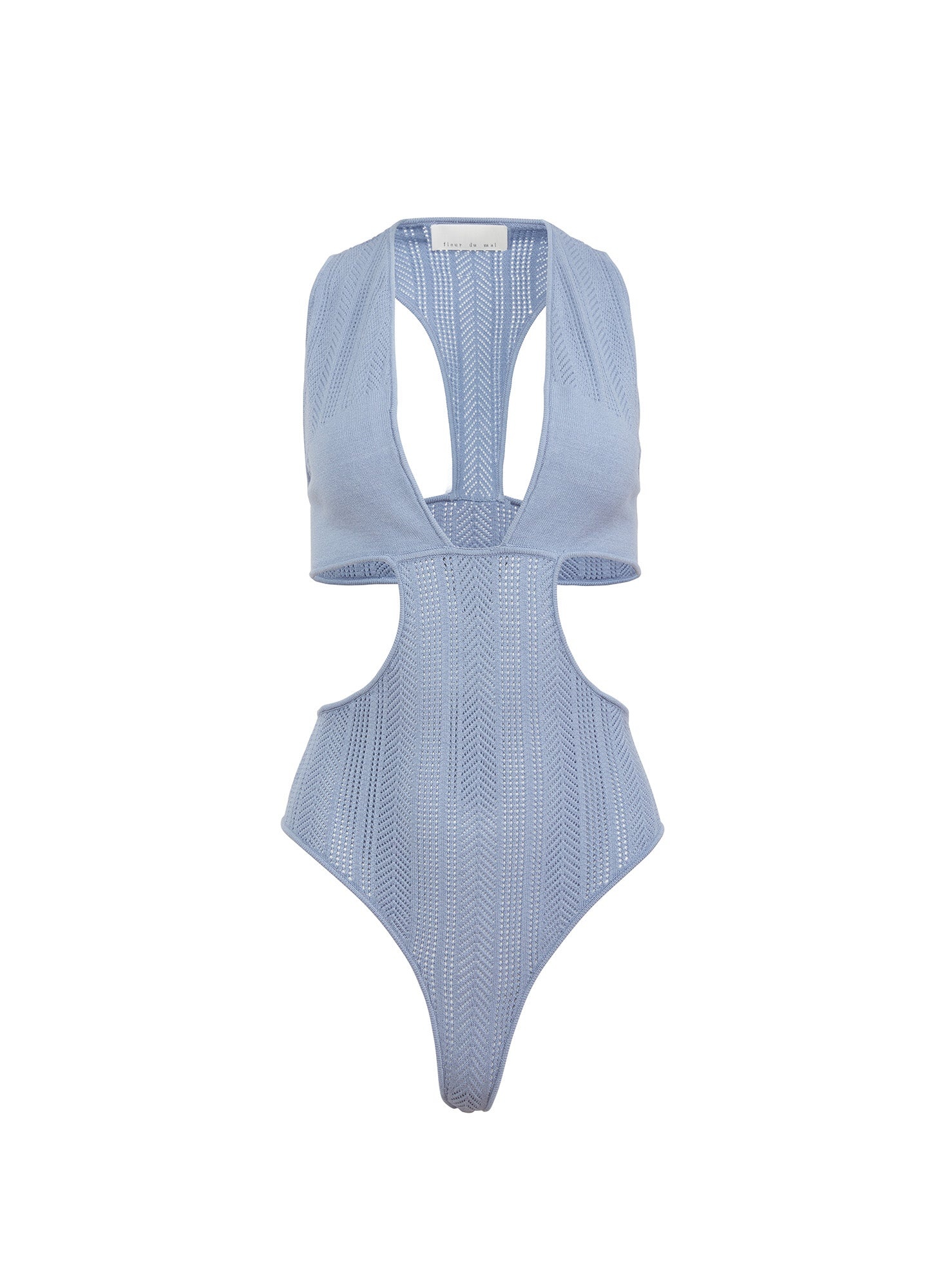 Pointelle Cutout Bodysuit - 1