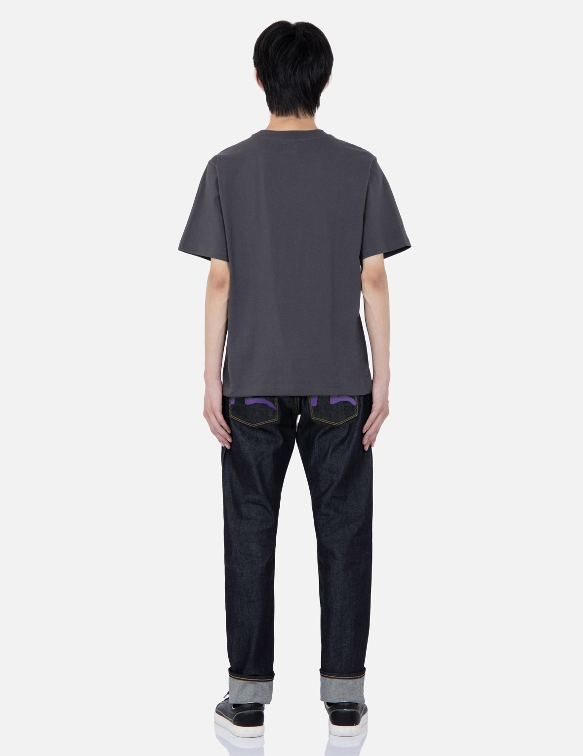 PURPLE SEAGULL CARROT FIT RAW DENIM JEANS #2017 - 5