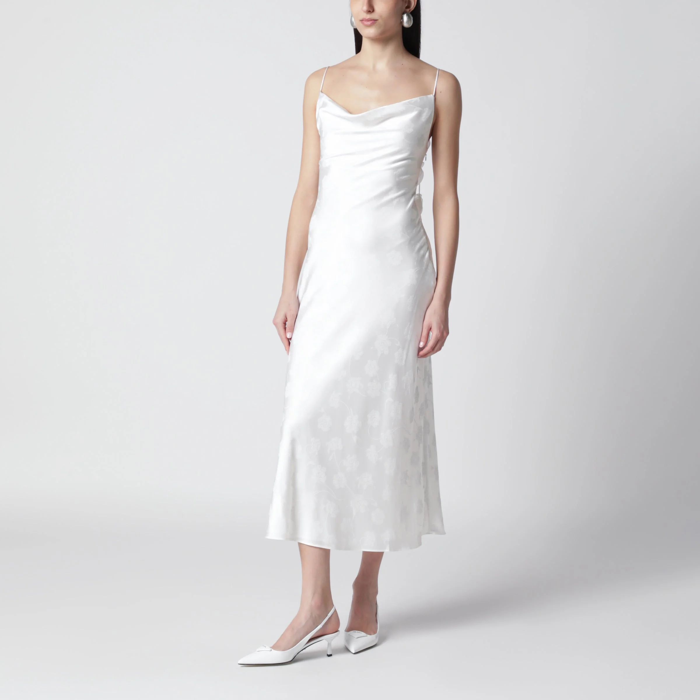 rotate midi dress ROTATE White damask midi dress - 115728857PL