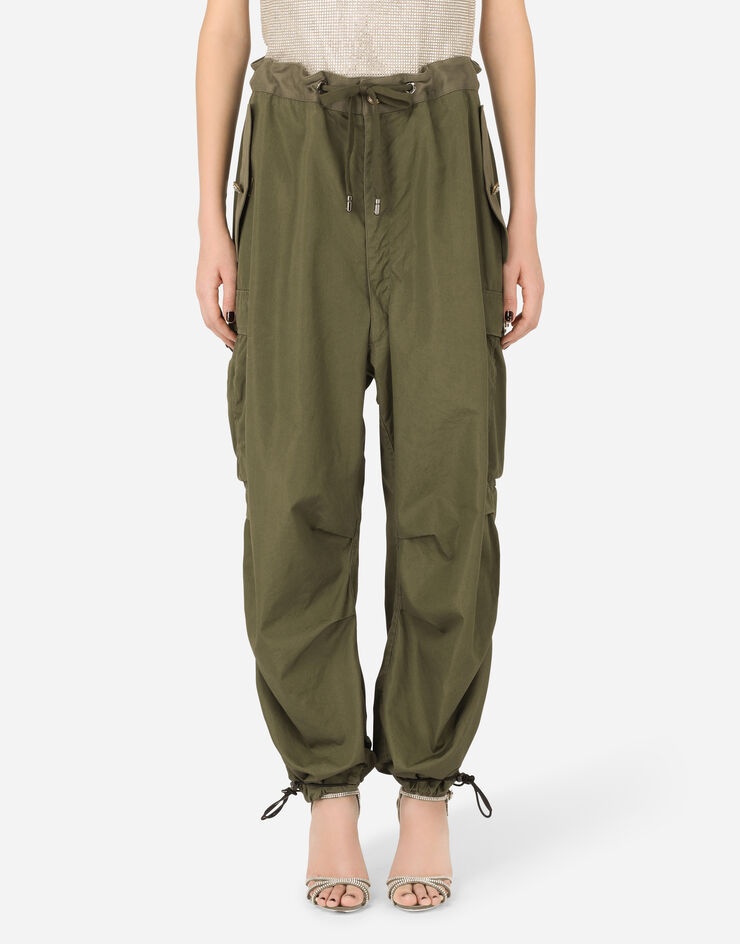 Cotton cargo pants - 1