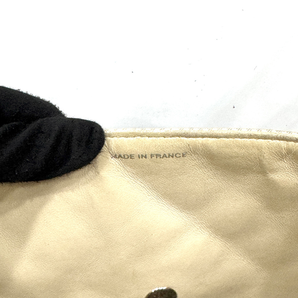 Chanel No.4 Yellow Check Gingham Flap Chain Bag Large - 15