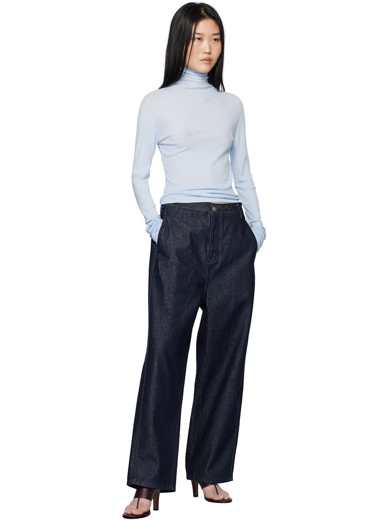 LE17SEPTEMBRE Blue Curved Jeans outlook