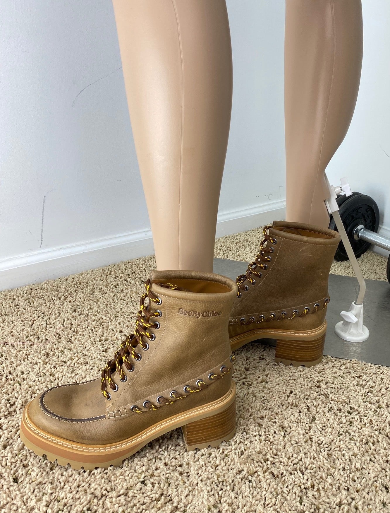 【See by Chloé】Mahalia Leather shoes 37 see-by-chloe-cream-mahalia-