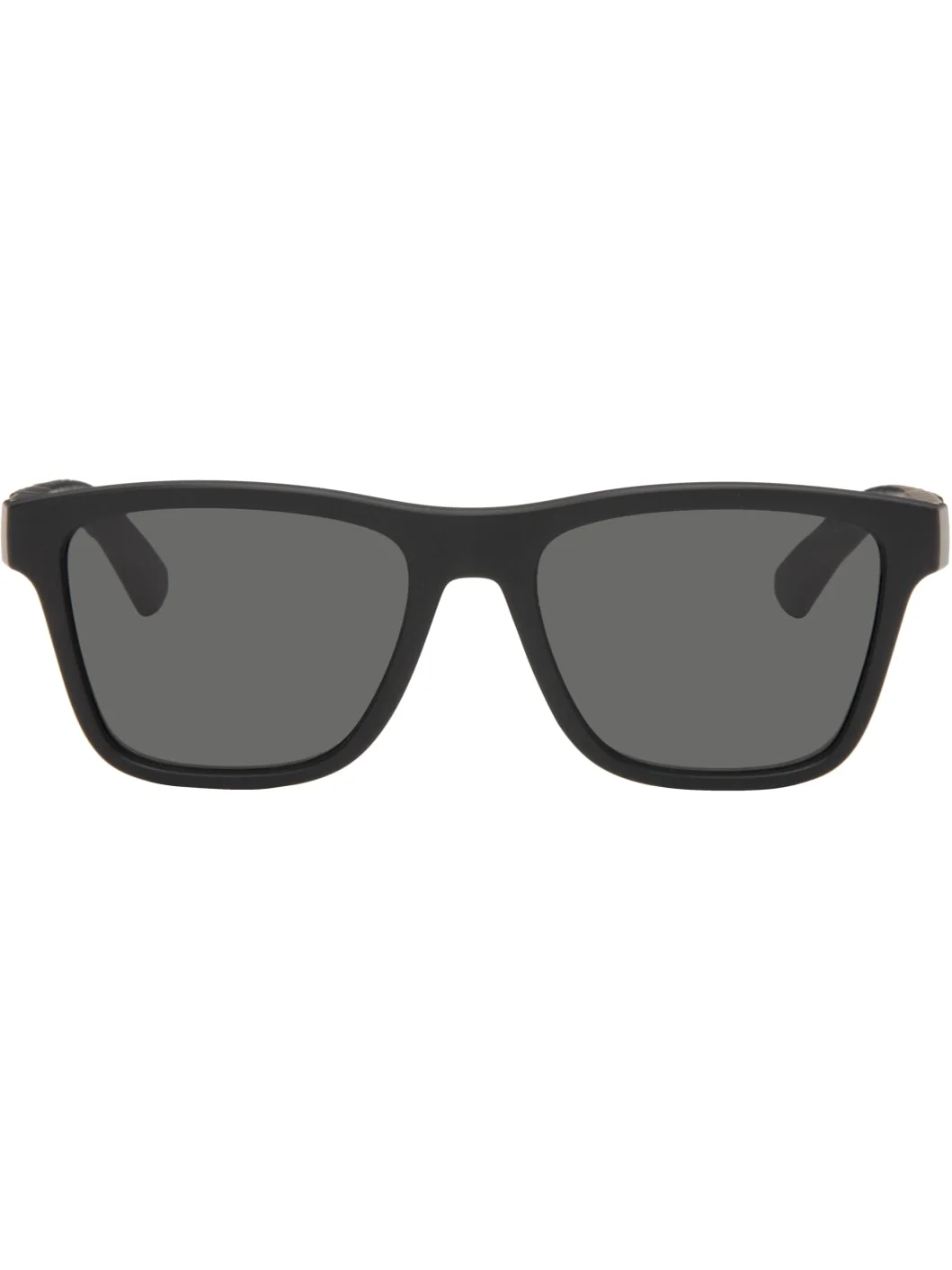 Black Embossed Check Square Sunglasses - 1