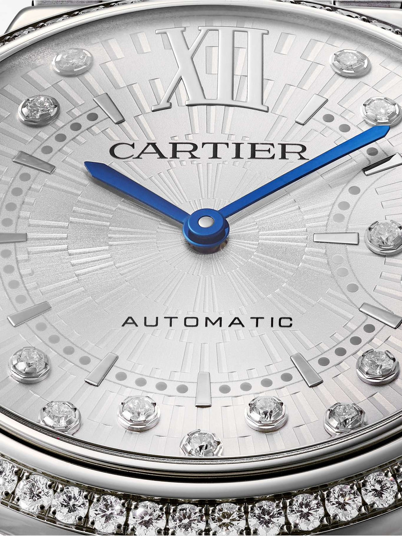 Ballon Bleu de Cartier Automatic 36mm stainless steel and diamond watch 5
