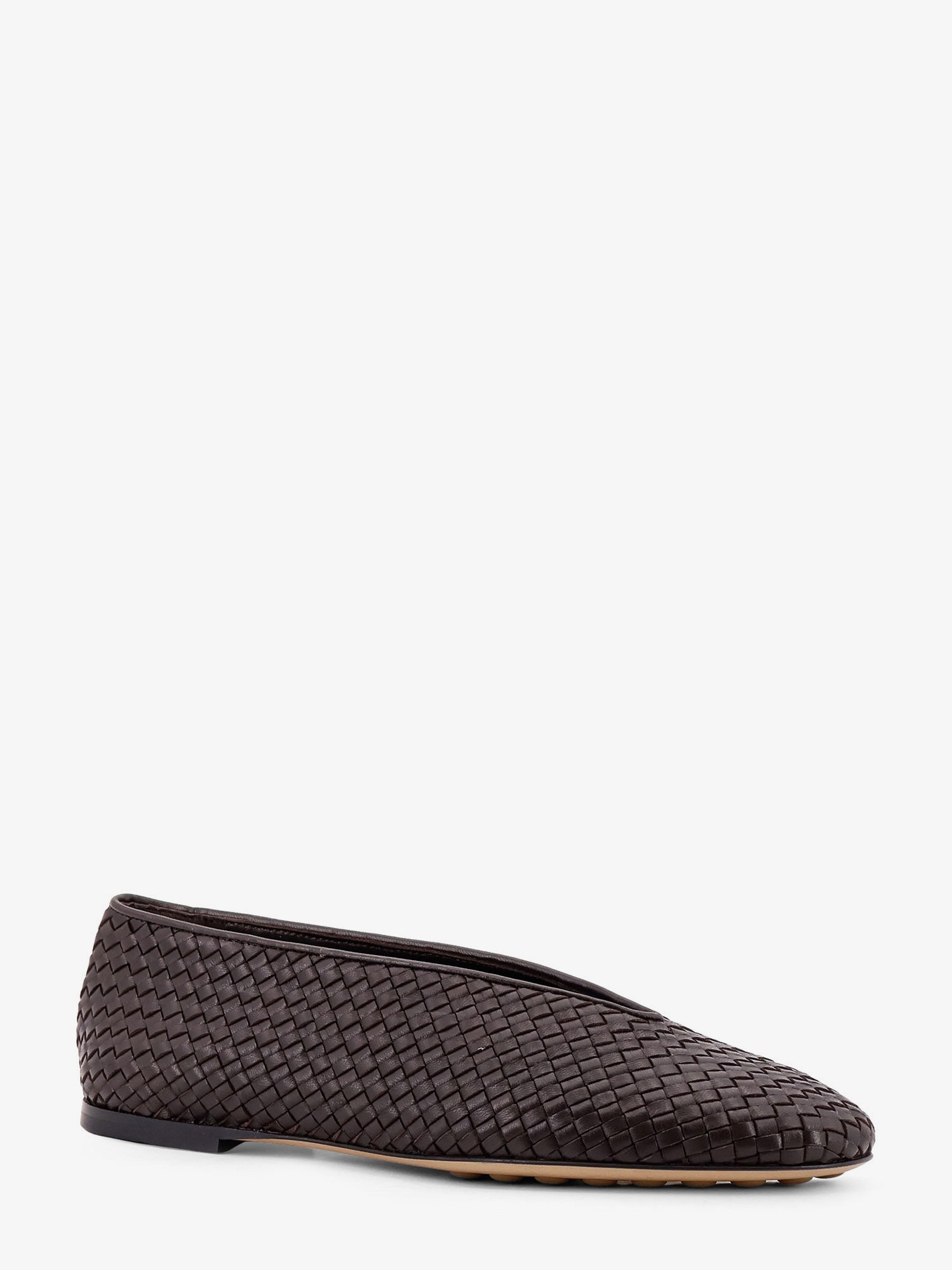 Rosa Woven Leather Ballerinas - 3
