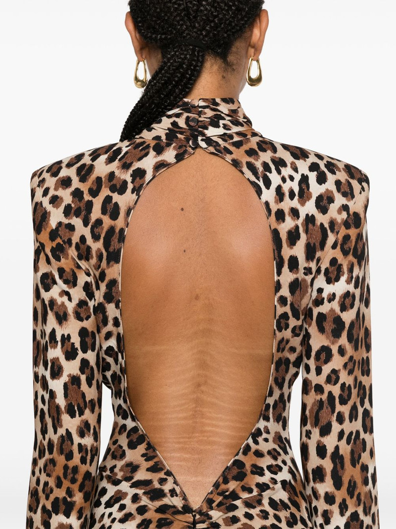leopard-print maxi dress 5