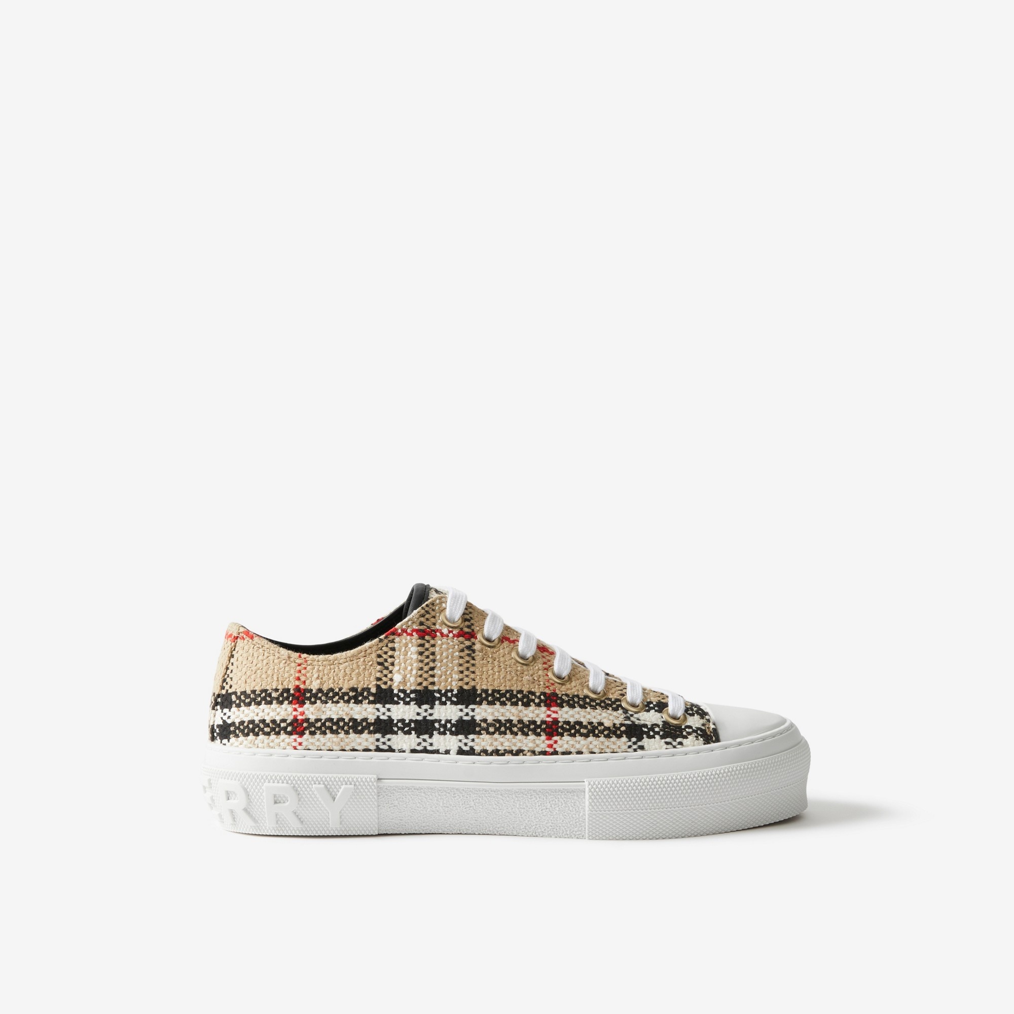 Vintage Check Bouclé Sneakers - 1