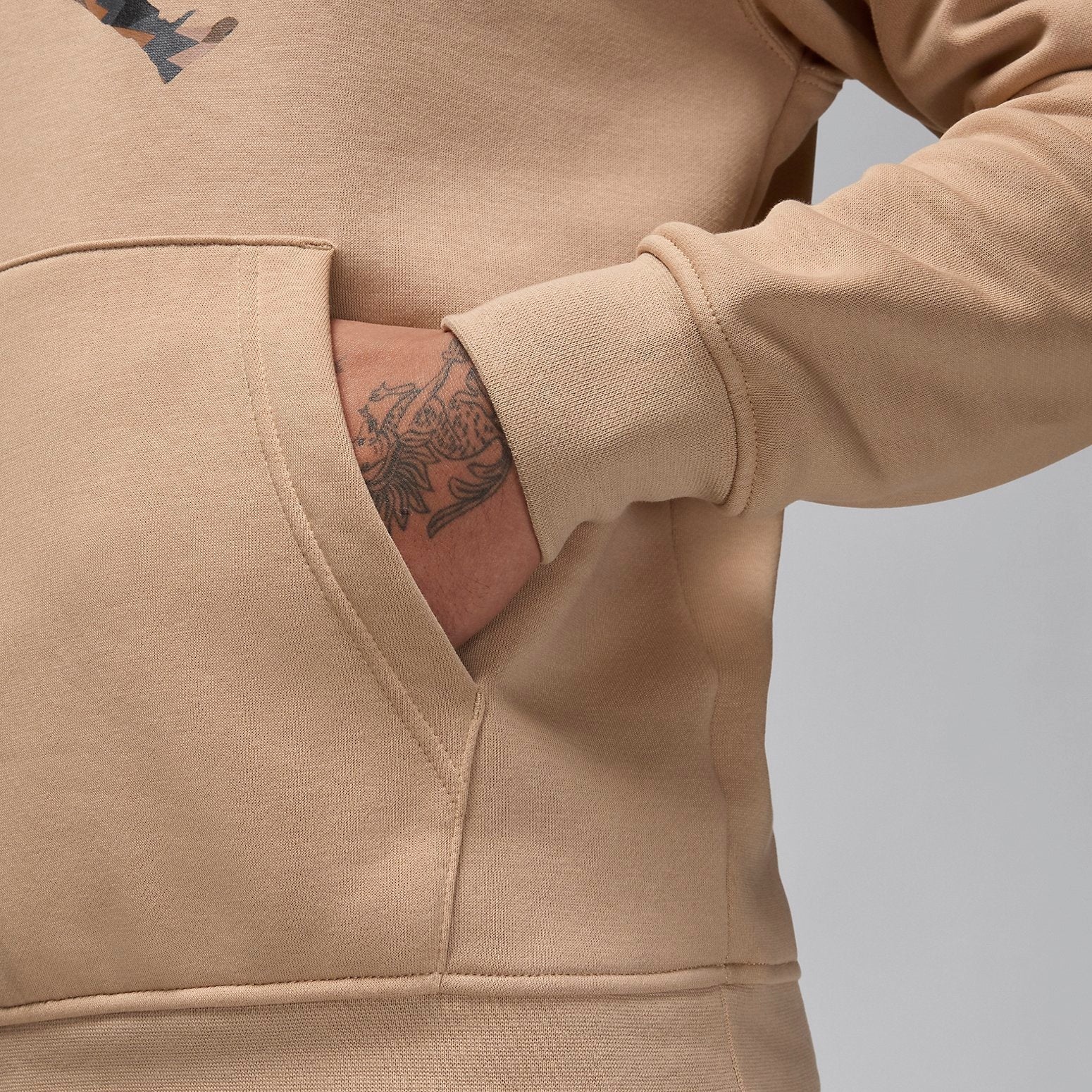 Air Jordan Flight MVP Fleece Pullover Hoodie 'Hemp' FD7416-200 - 3