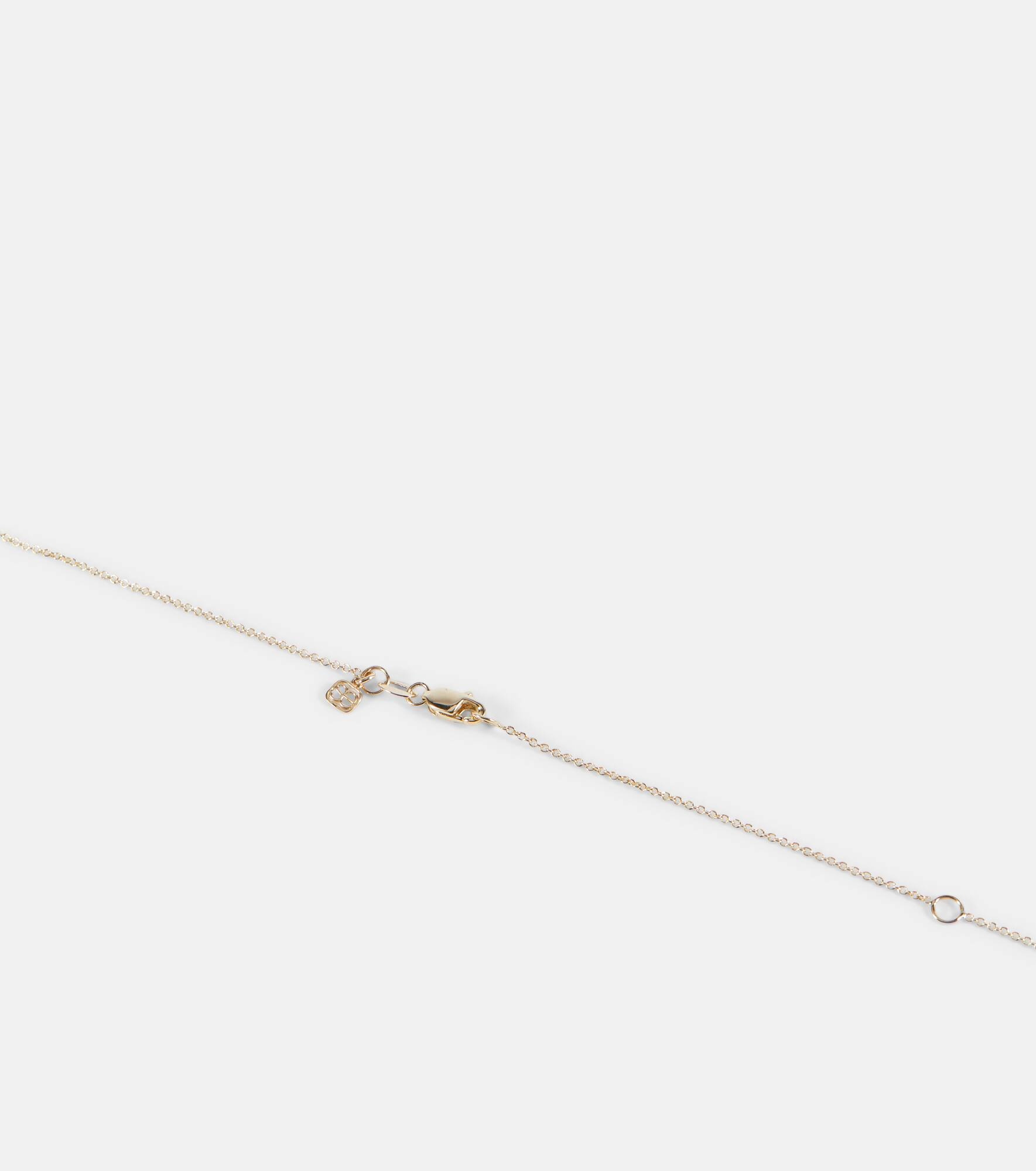 14kt gold necklace with diamonds - 4
