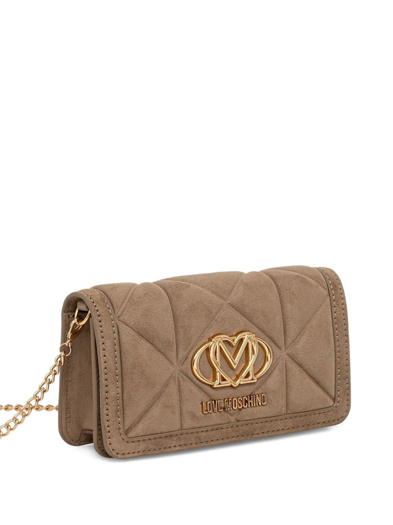 Moschino quilted heart-motif cross body bag outlook