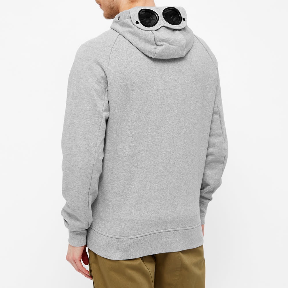 C.P. Company Diagonal Raised Fleece Zip Goggle Hoody - 5